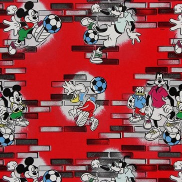 Disney Donald Duck Mickey Mouse Stof PLAYOFF.30.140