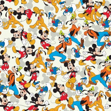Disney Donald Duck Mickey Mouse Stof MIXED.110.140
